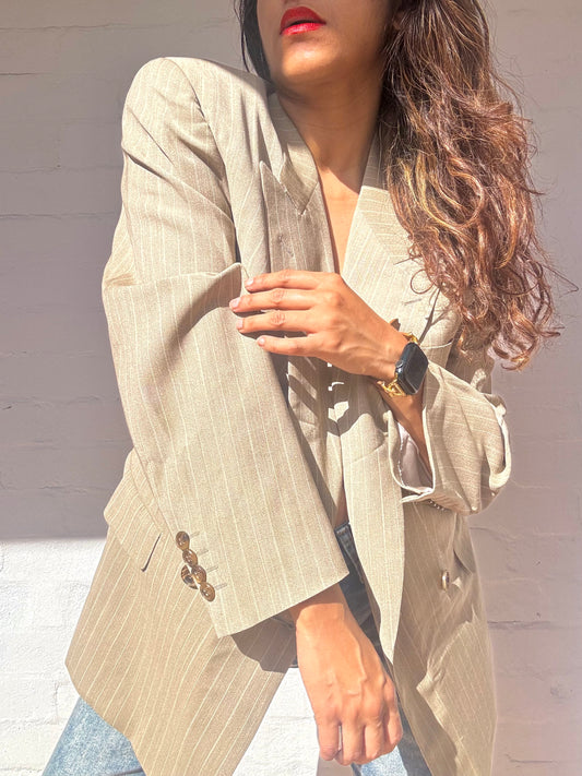 Vintage Christian Dior Double Breasted Wool Suit