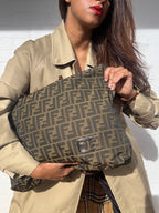 Fendi Brown Zucca Canvas Tote