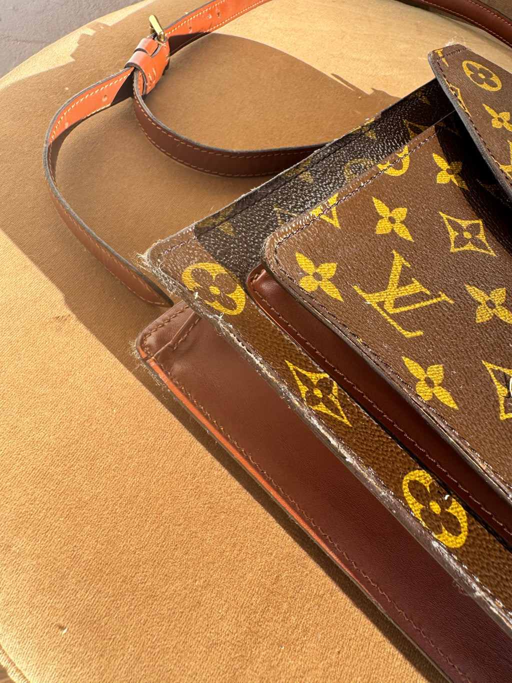 Authentic Louis Vuitton Monogram Monceau Hand Bag