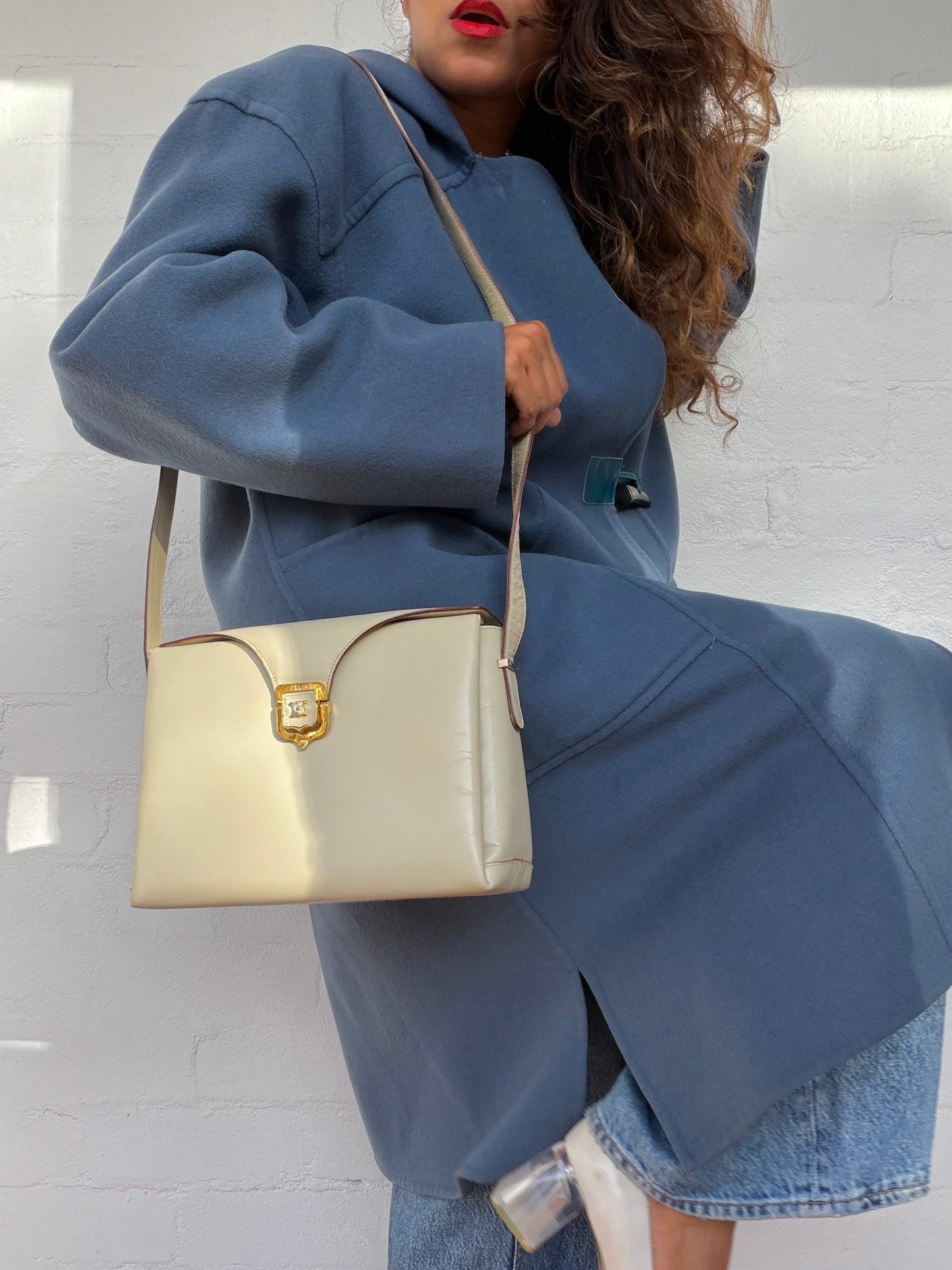 Rare Authentic Vintage Celine Bag - Ivory