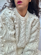 Vintage Chunky Knit Wool Jumper