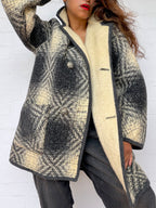 Vintage Reversible Mohair Coat -  Made in England