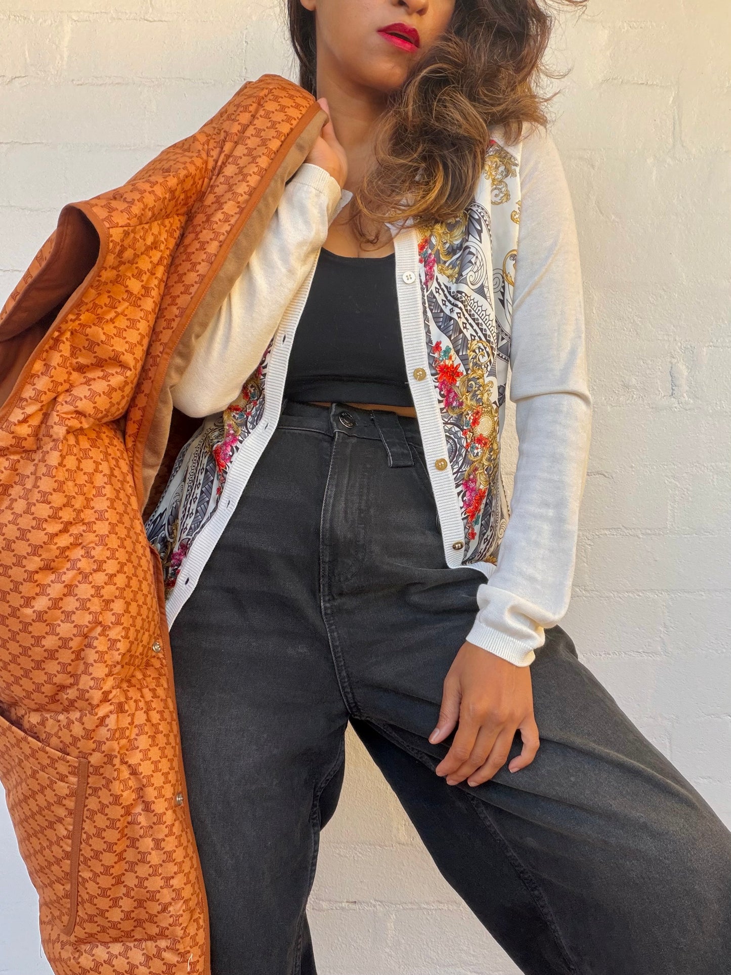 Versace Silk Knit Cardigan