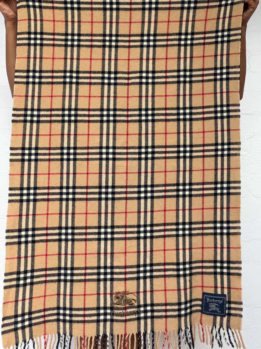 Authentic Burberry Wool Over The Knee Blanket