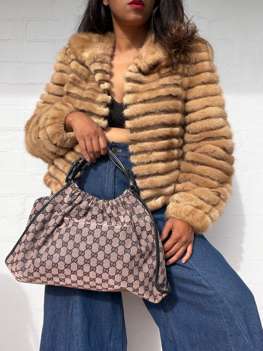 Gucci GG Monogram Canvas Shoulder Bag