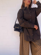Vintage Céline Horsebit Leather Shoulder Bag