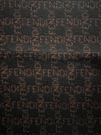 Vintage Fendi Wool Scarf - Chocolate Brown