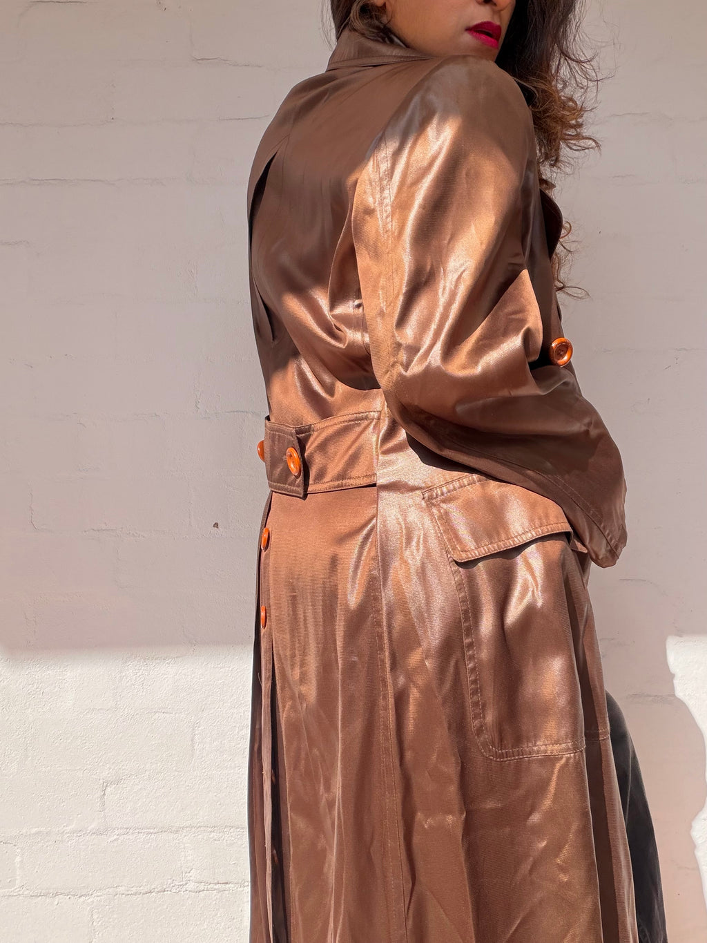 Authentic Iridescent Fendi Trench Coat