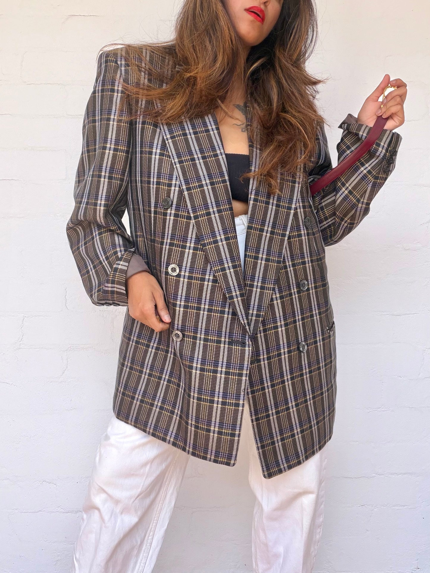 Ultra Rare Authentic Celine Check Blazer