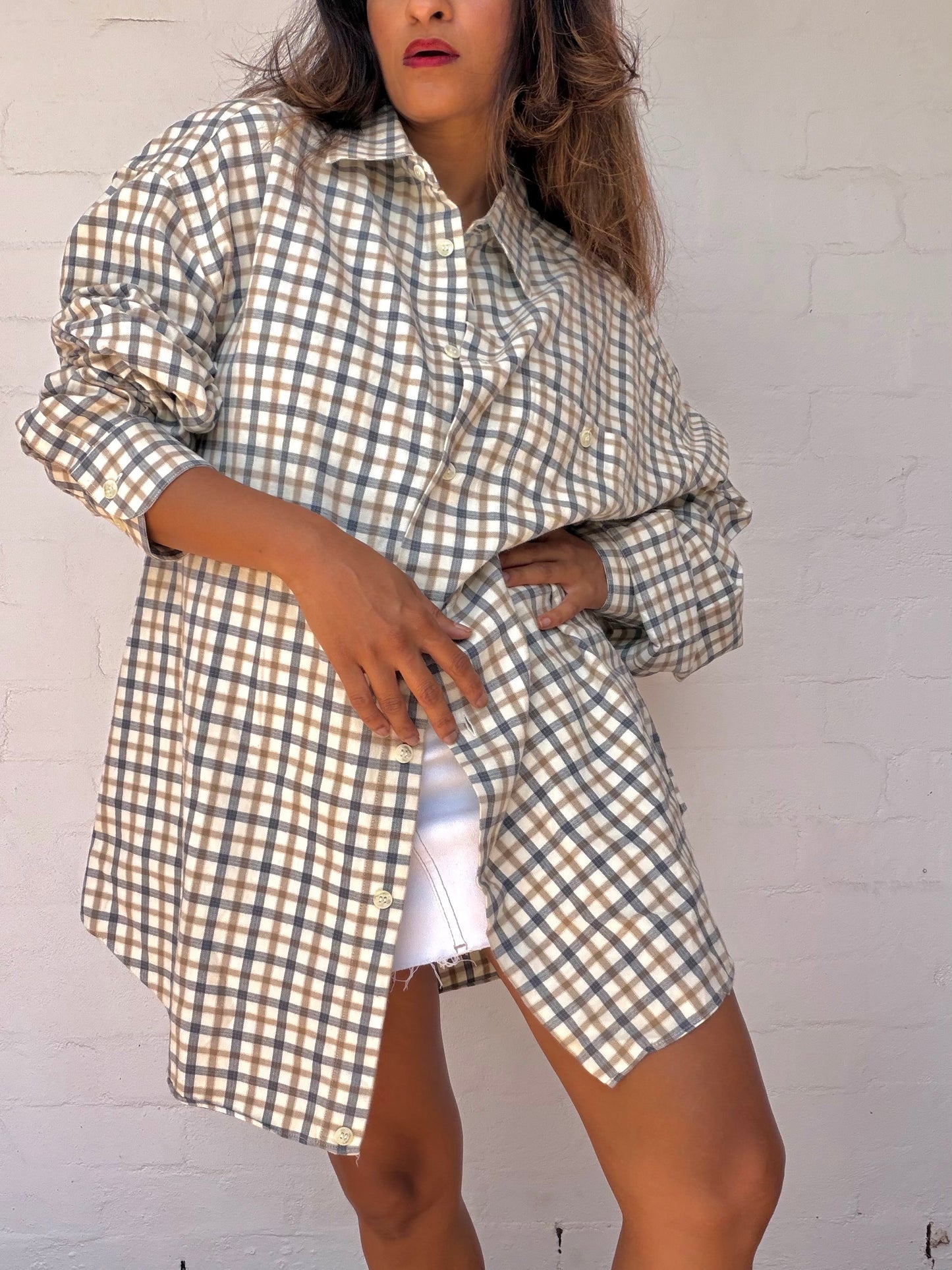 Fendi Check Cotton Shirt