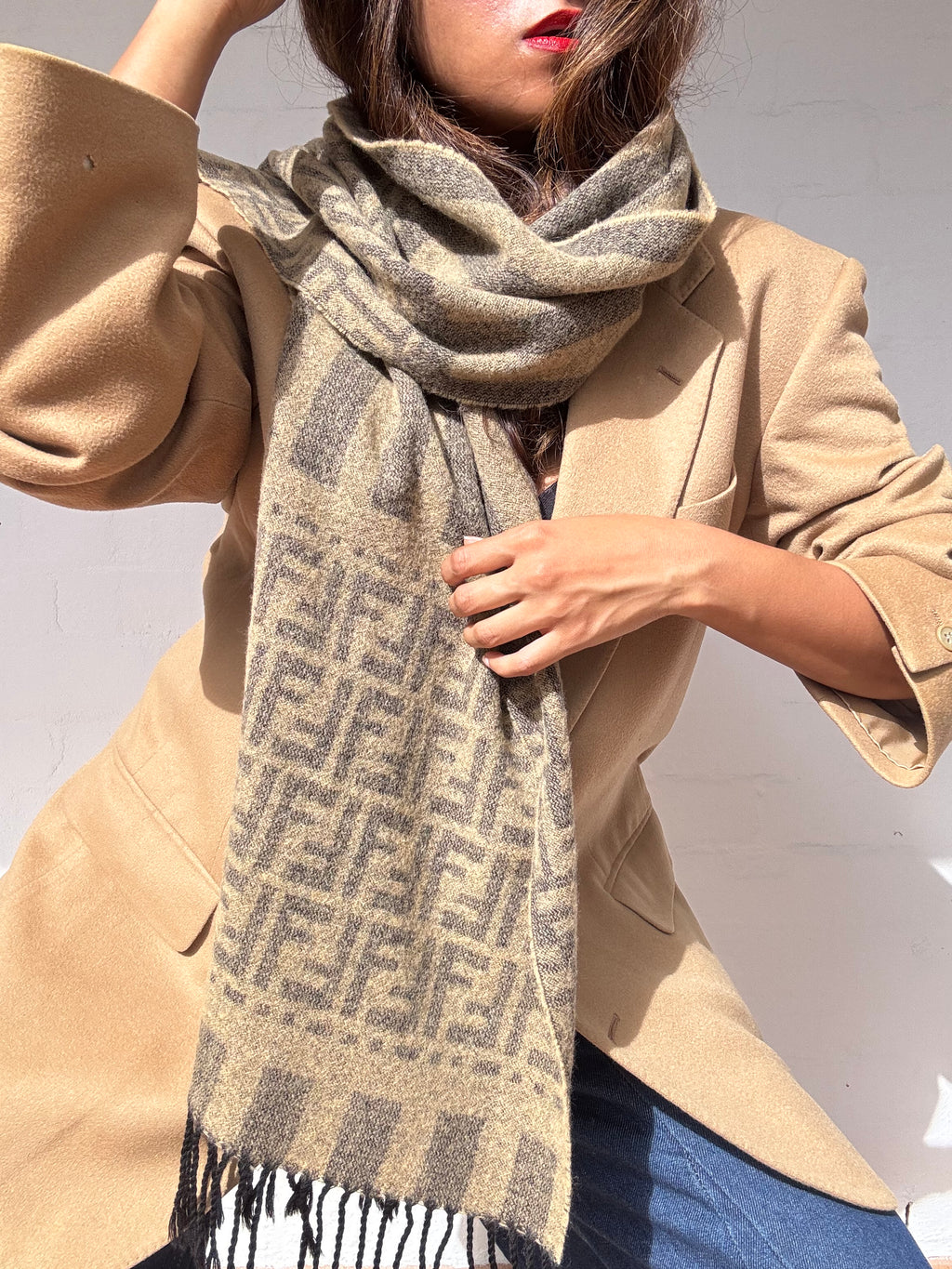 Vintage Fendi Wool Scarf