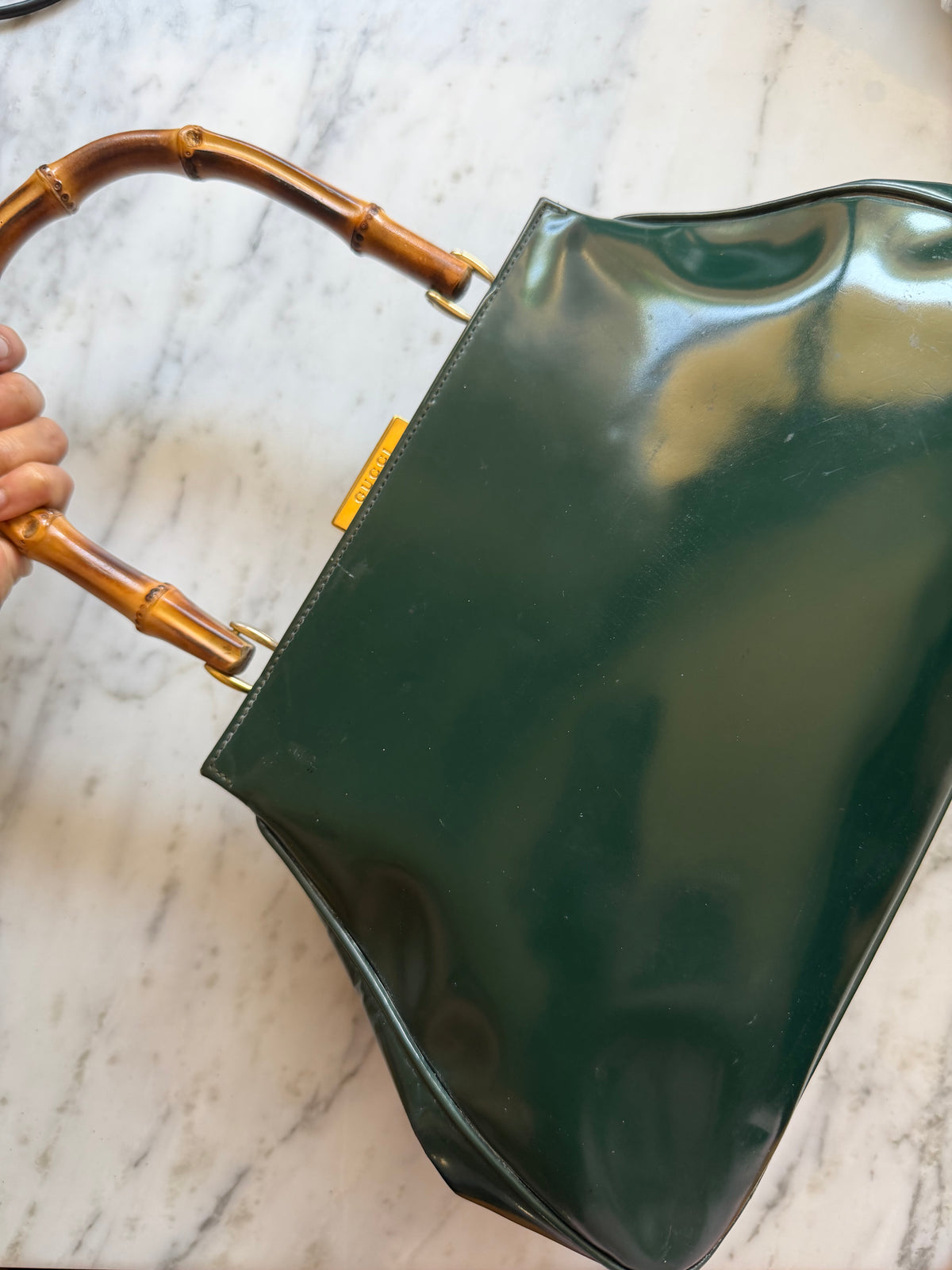 Gucci Tom Ford Bamboo Hand Bag
