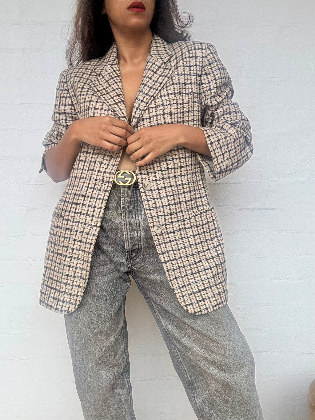Authentic Dior 90's Check Blazer