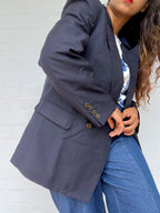 Authentic Dior Mohair Blazer - Navy