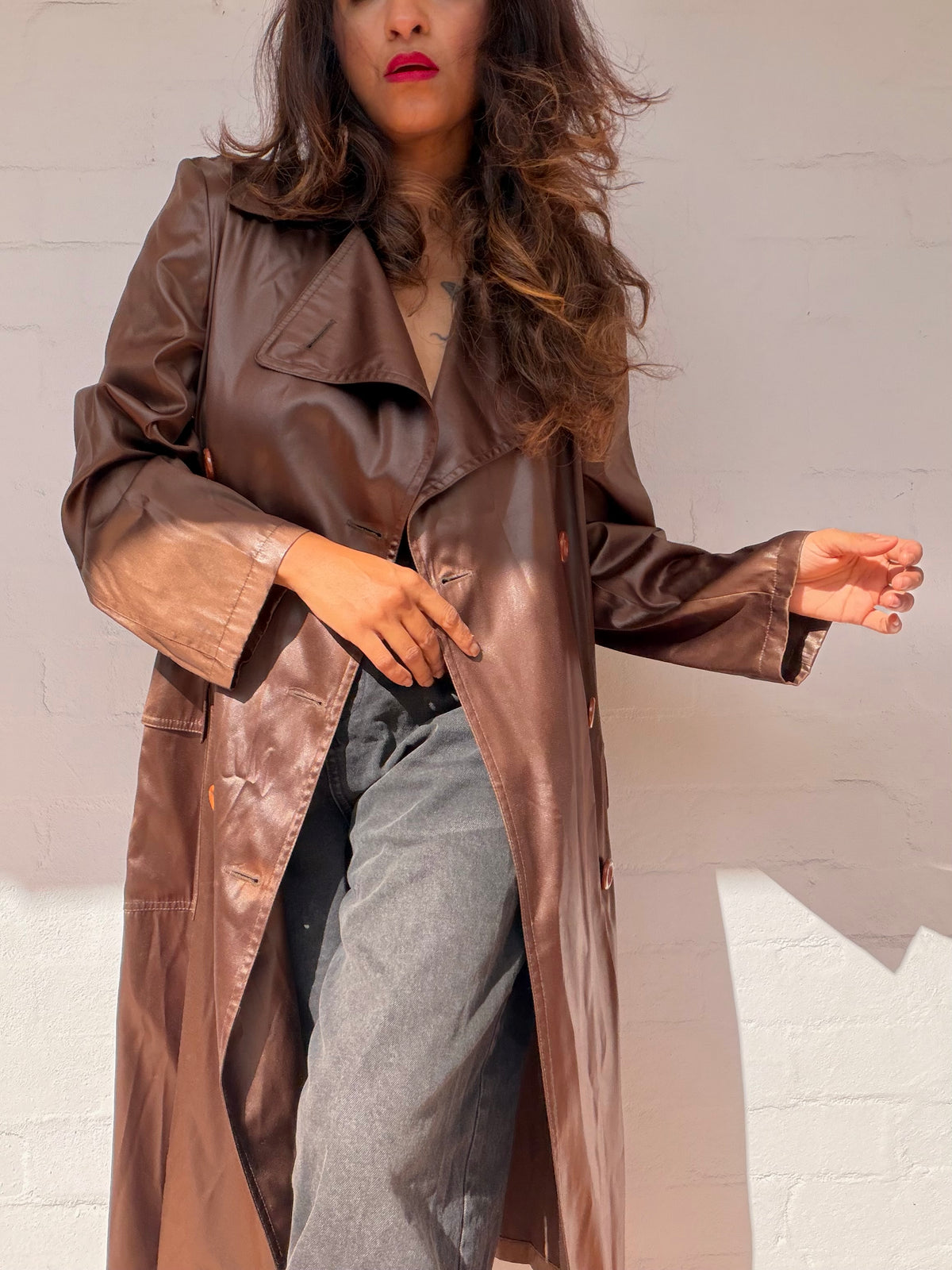 Authentic Iridescent Fendi Trench Coat