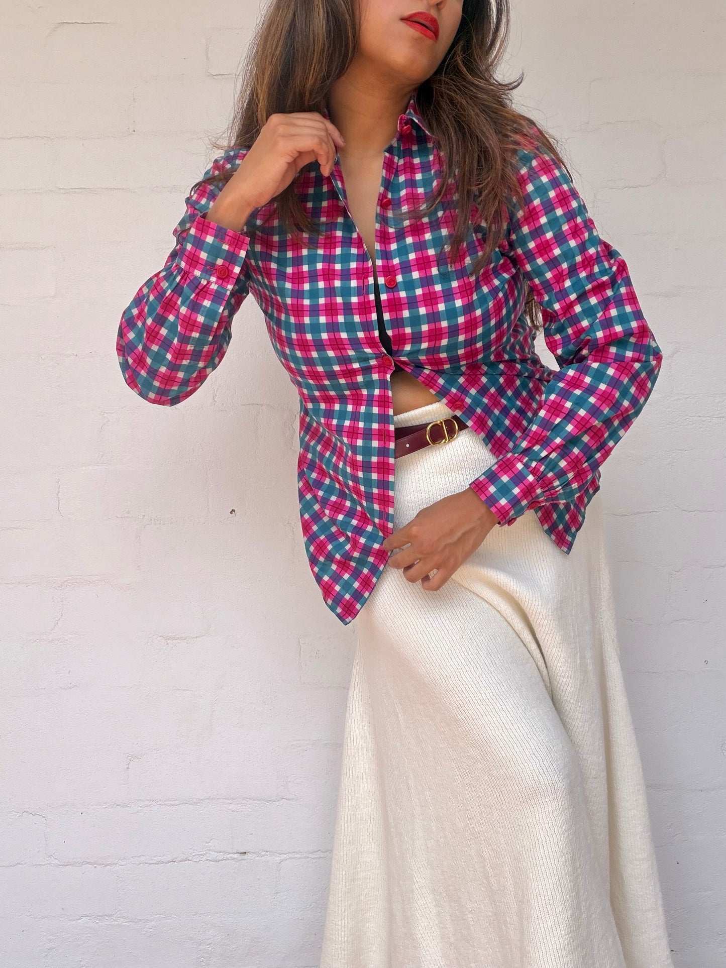 Christian Dior Pret A Porter Check Shirt