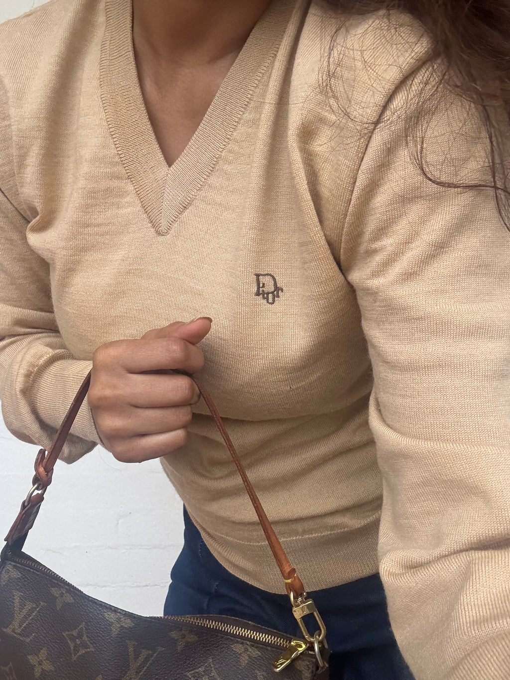 Vintage Christian Dior Merino Wool Jumper