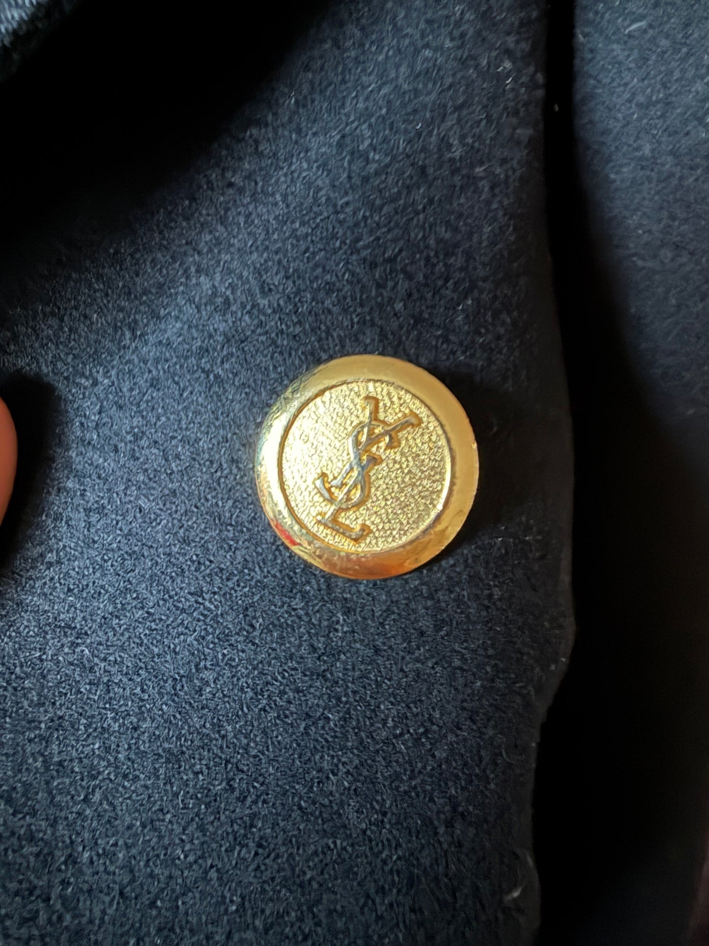 Vintage YVES SAINT LAURENT Double Breasted Long Coat