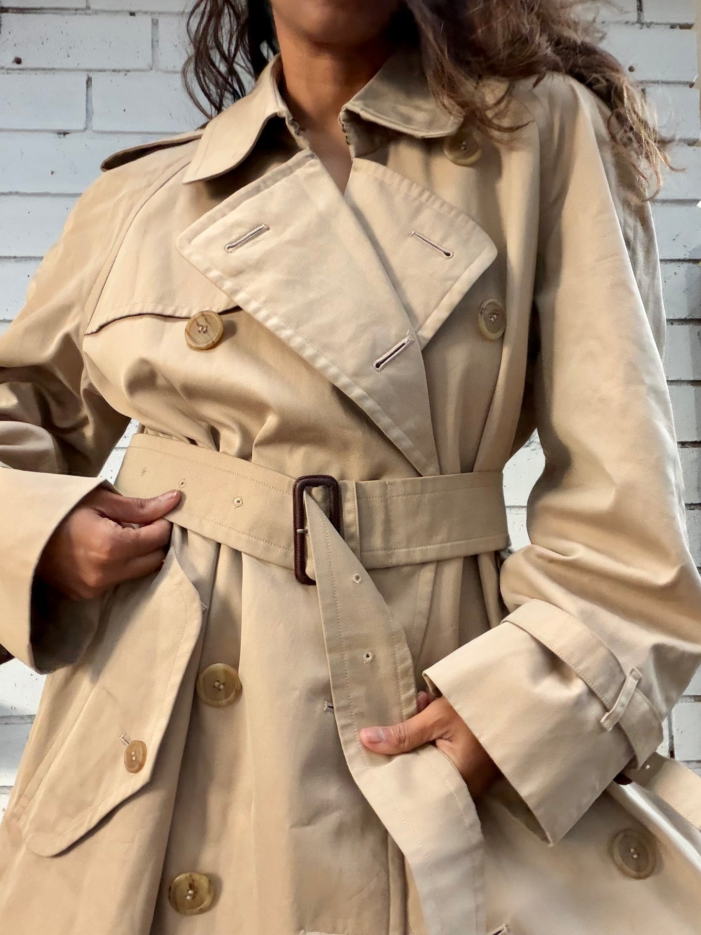 Burberry Double Breasted Trench Coat