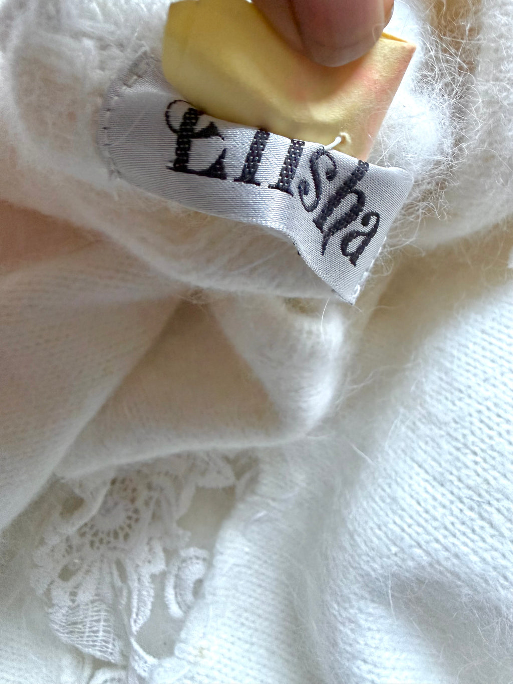 Vintage Angora Jumper - White