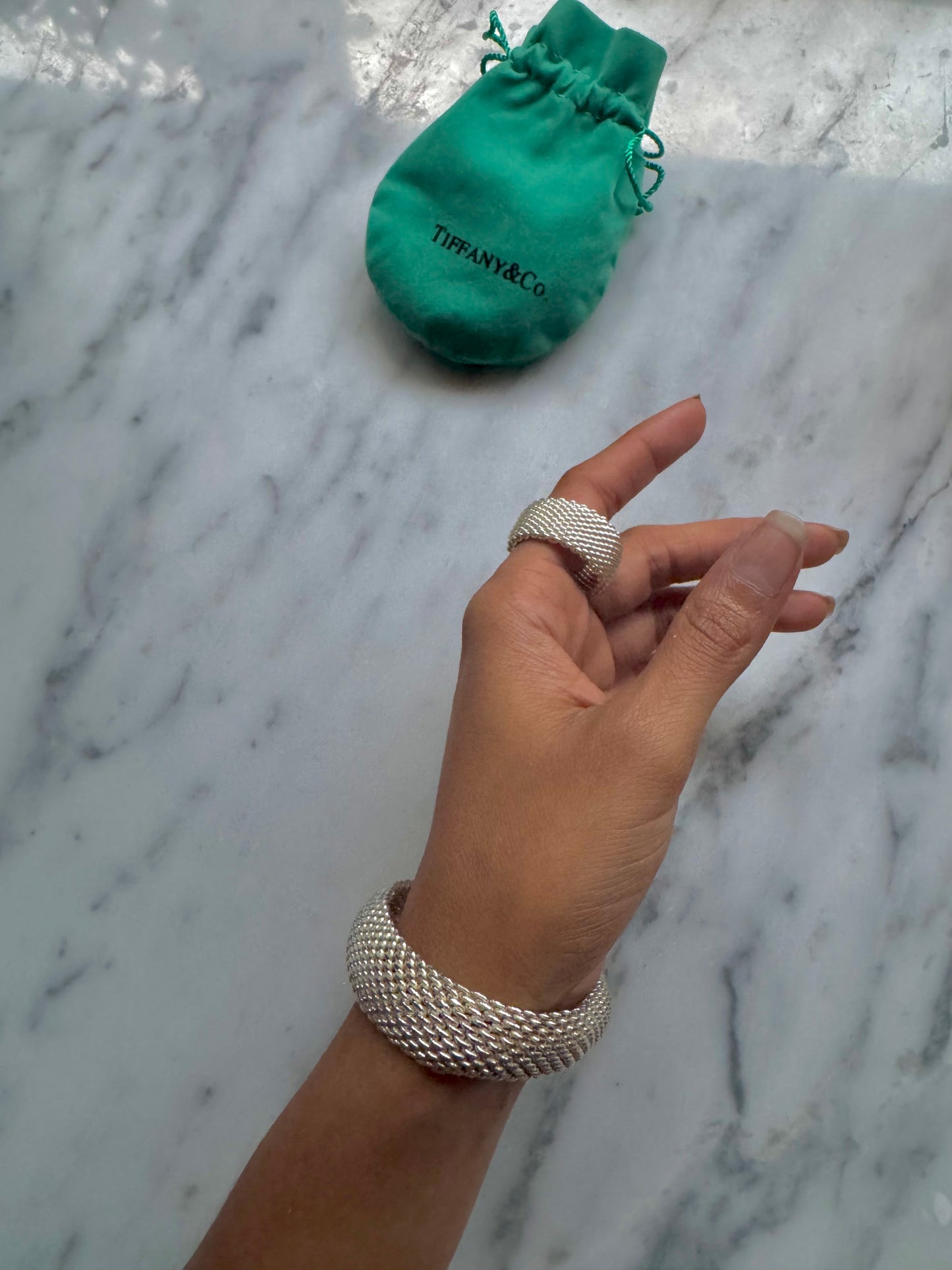 Vintage Tiffany & Co. Somerset Bracelet & Ring Set