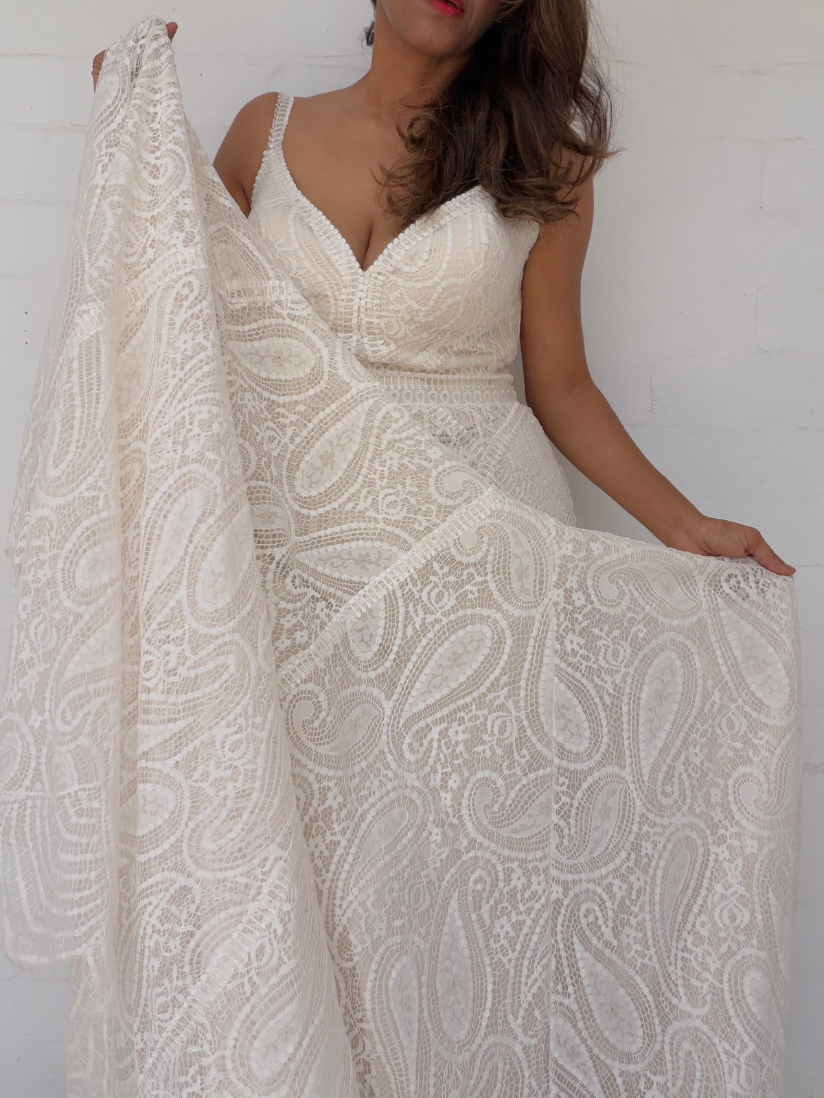 Madison James Paisley Lace Wedding Dress - Ivory