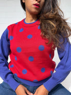 Vintage Christian Dior Polka Dot Jumper