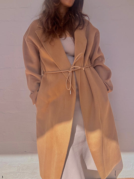 Husk Tuva Cashmere Coat - Camel