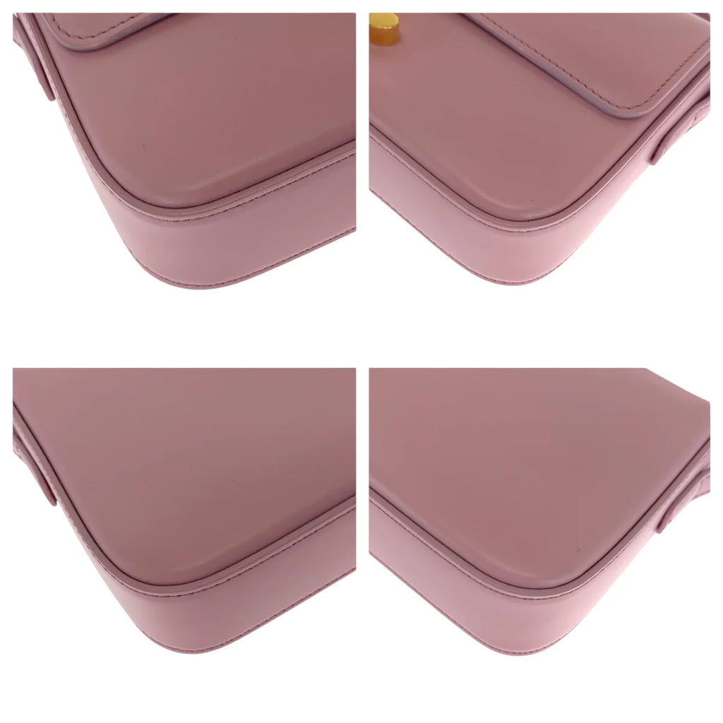 Celine Pink Leather Medium Triomphe Shoulder Bag
