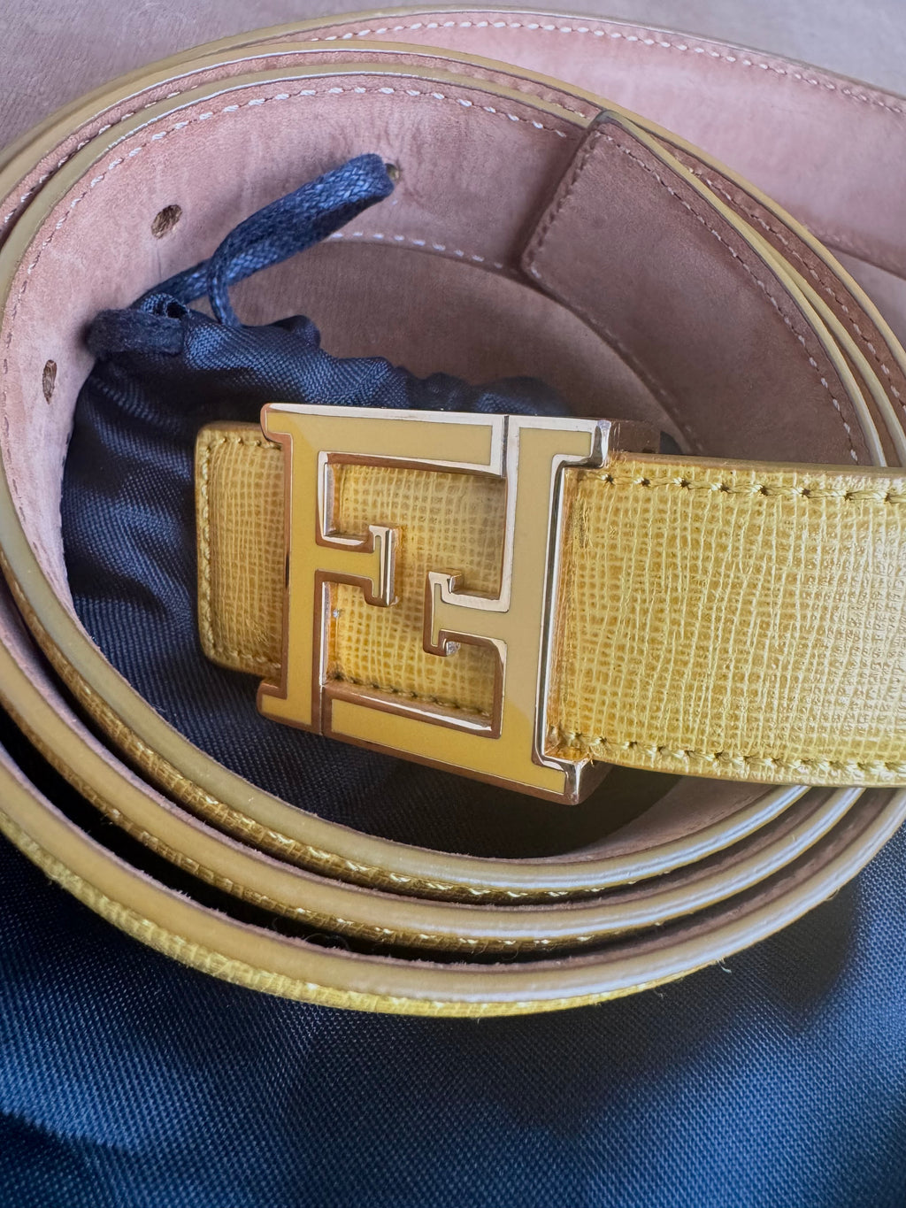 Fendi Skinny Leather Belt Kit