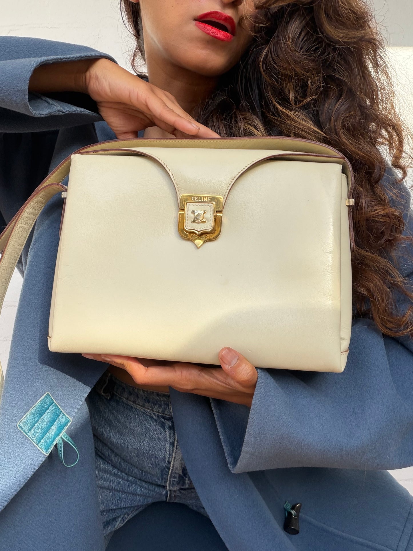 Rare Authentic Vintage Celine Bag - Ivory