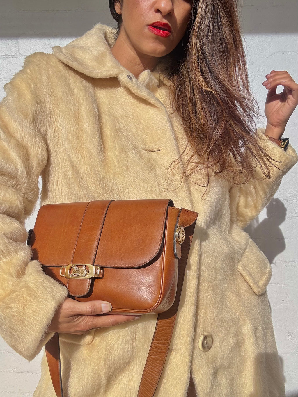 Vintage Celine Horse Carriage Bag - Brown