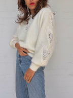 Vintage Angora Jumper - White