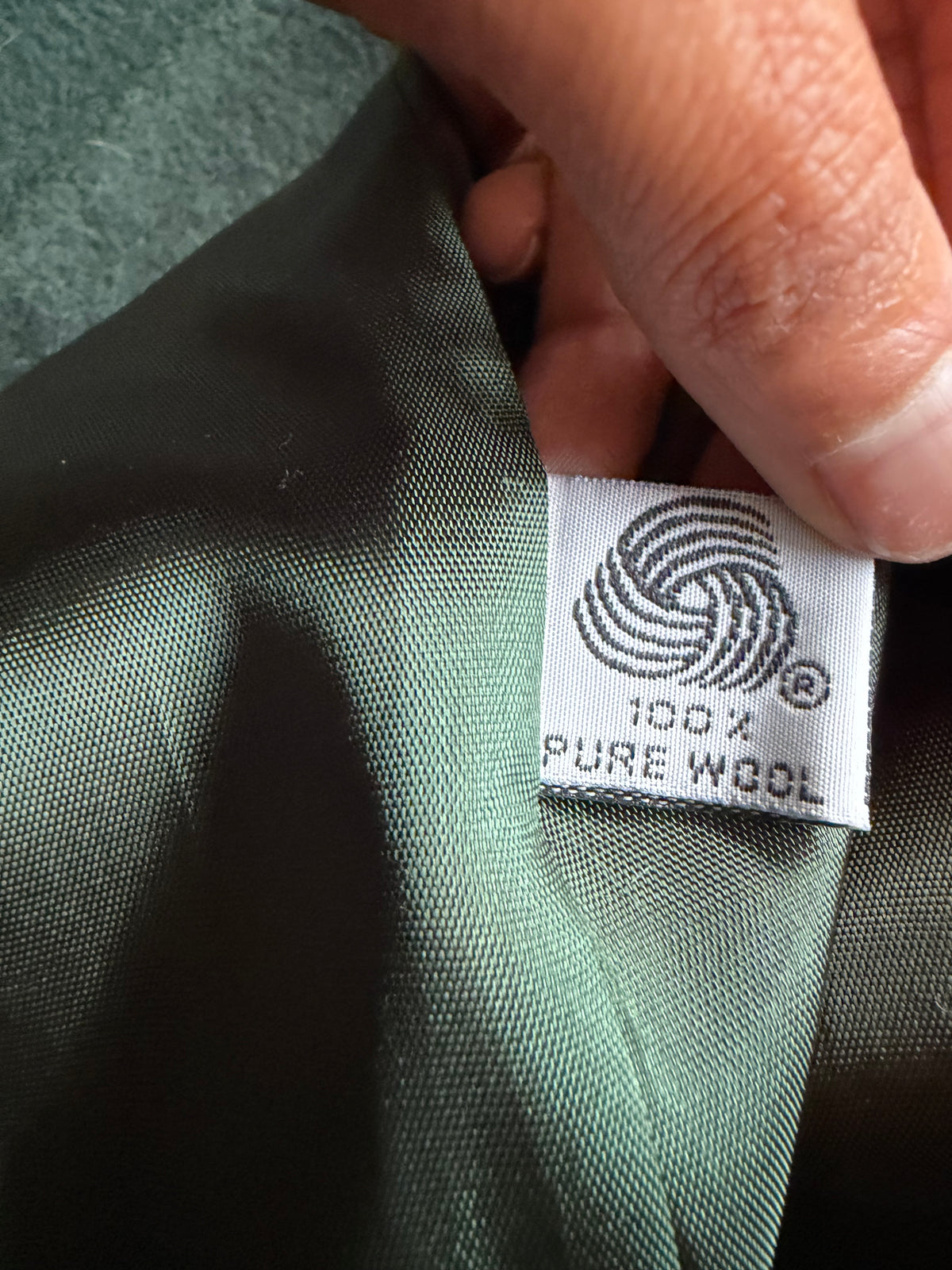 Vintage Wool Double-Breasted Maxi Coat - Forest Green