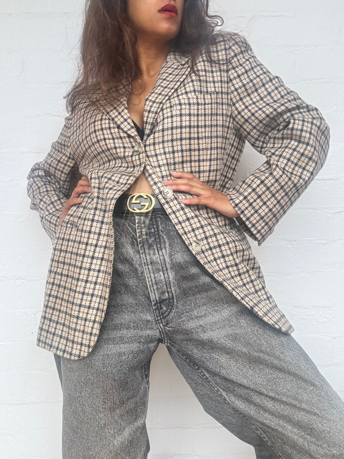 Authentic Dior 90's Check Blazer
