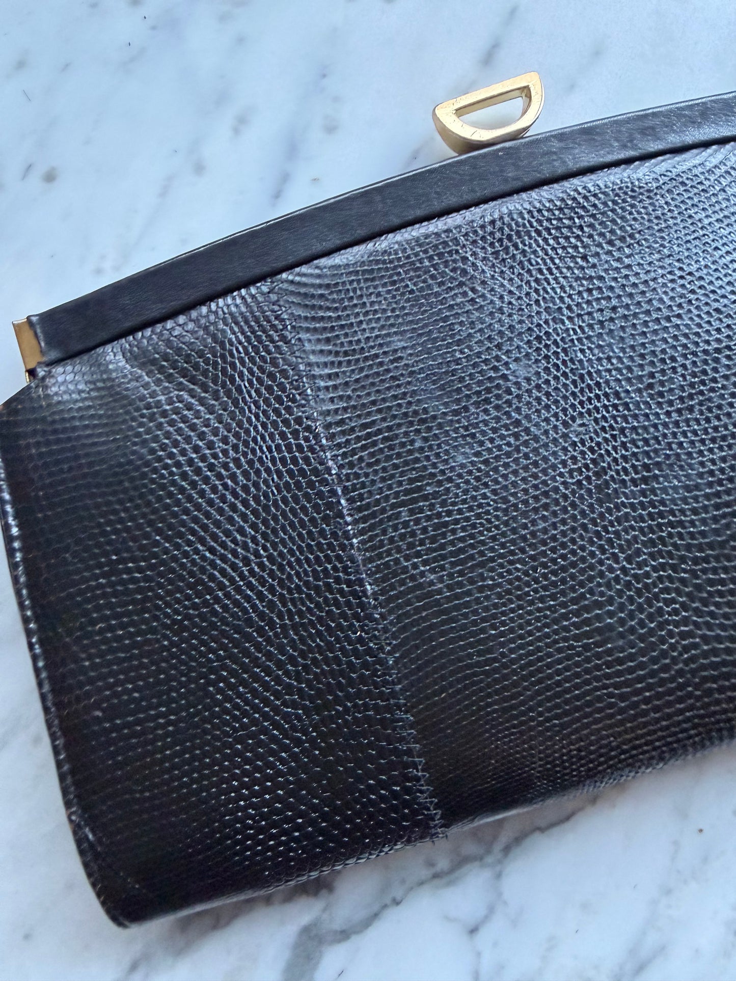 Vintage Leather Clutch - Made in Sydney