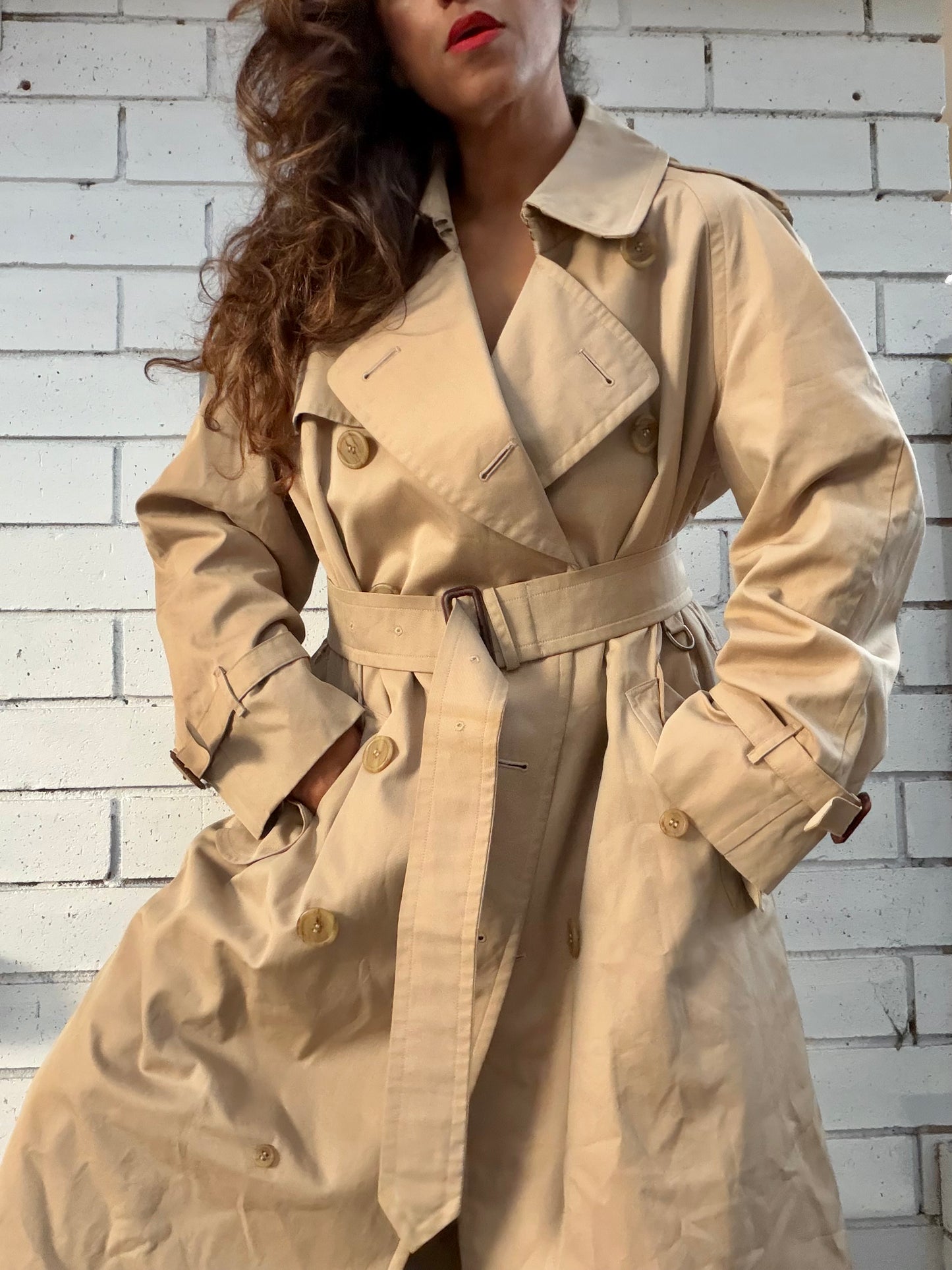 Burberry Double Breasted Trench Coat