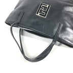FENDI Leather Tote Bag - Black