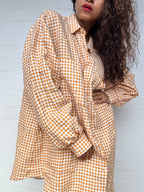 Dissh Printed Linen Shirt - Oversized