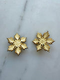 Vintage Chanel Snow Flake Earrings