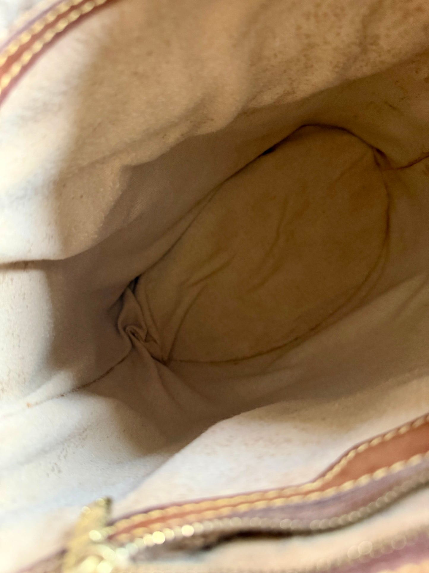Rare Authentic Louis Vuitton GM Bucket Bag with Pouch