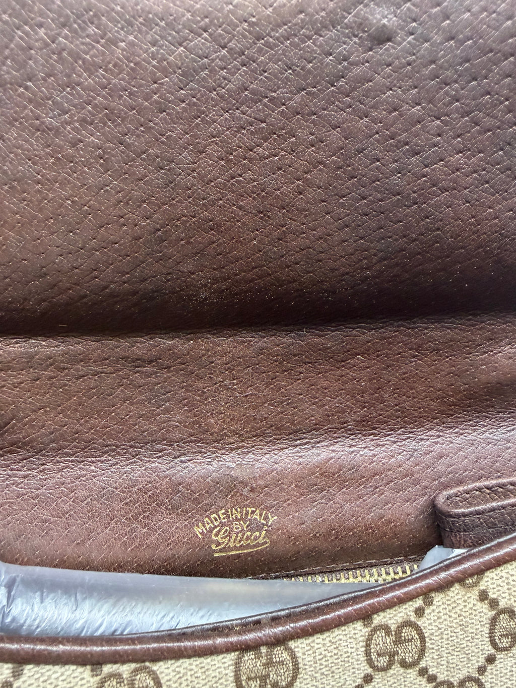 Vintage Gucci Monogram Crossbody Bag