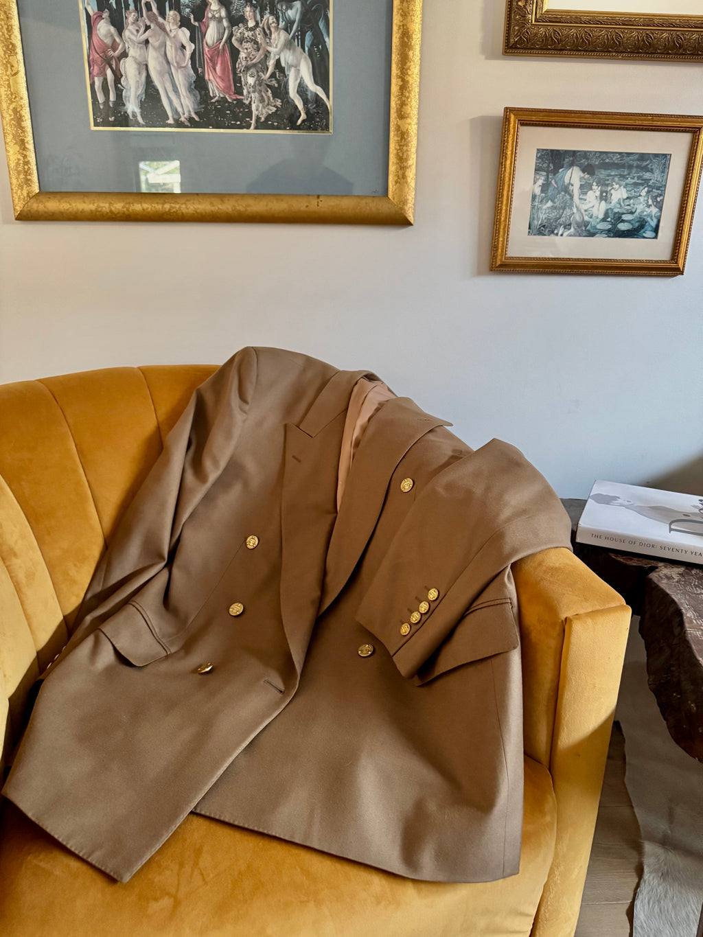 Vintage Dior Wool Blazer - Khaki