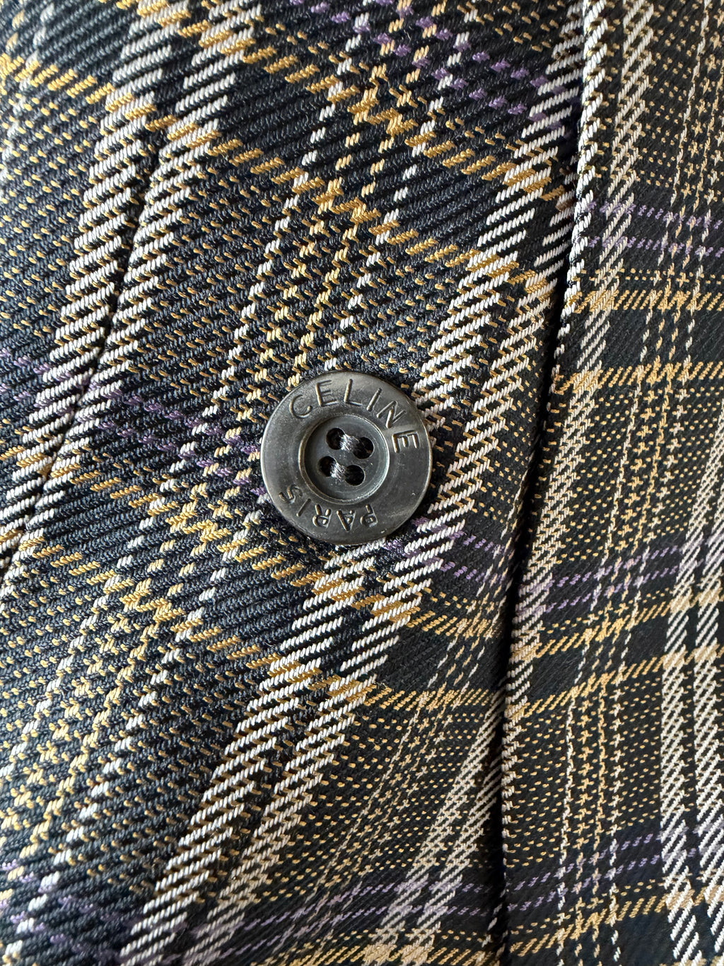Ultra Rare Authentic Celine Check Blazer