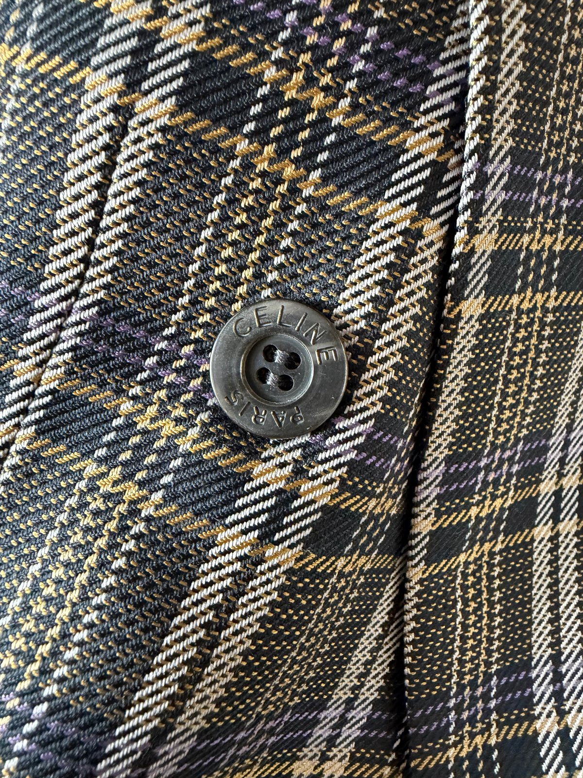Ultra Rare Authentic Celine Check Blazer