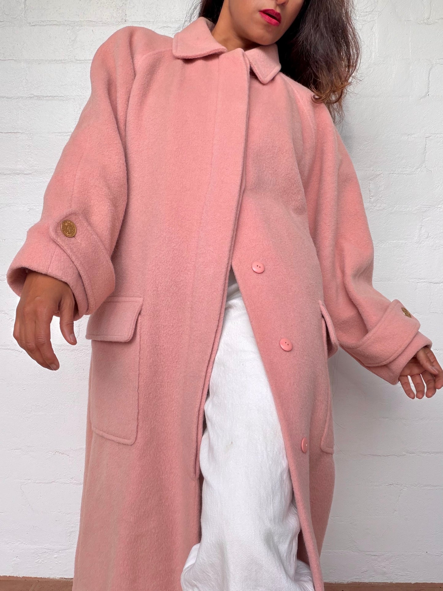 Rare Vintage Chanel Wool Coat - Blush Pink