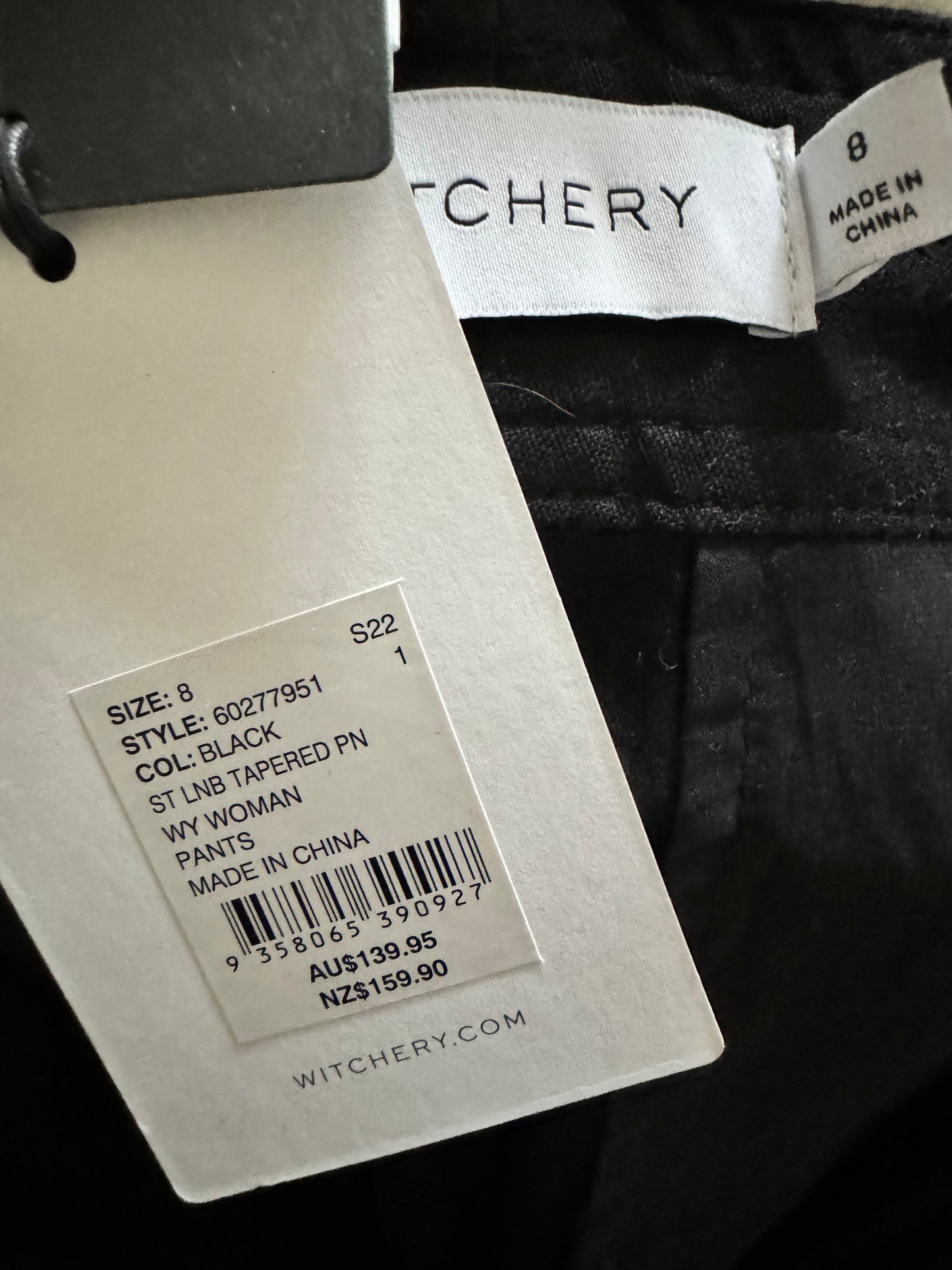 Witchery Black Linen Pants