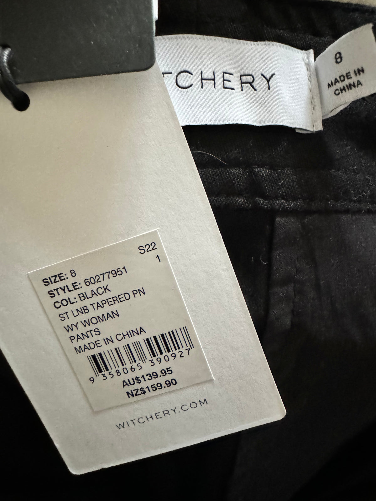 Witchery Black Linen Pants