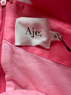 AJE Joan Puff Sleeve Mini Dress – Rouge Pink