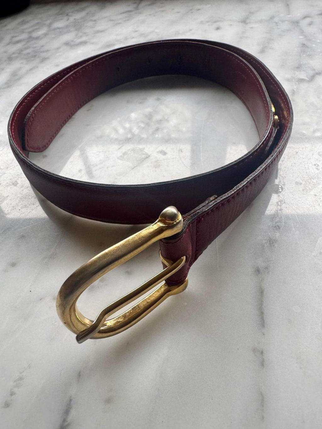 Vintage CELINE Carriage - Bordeaux Belt